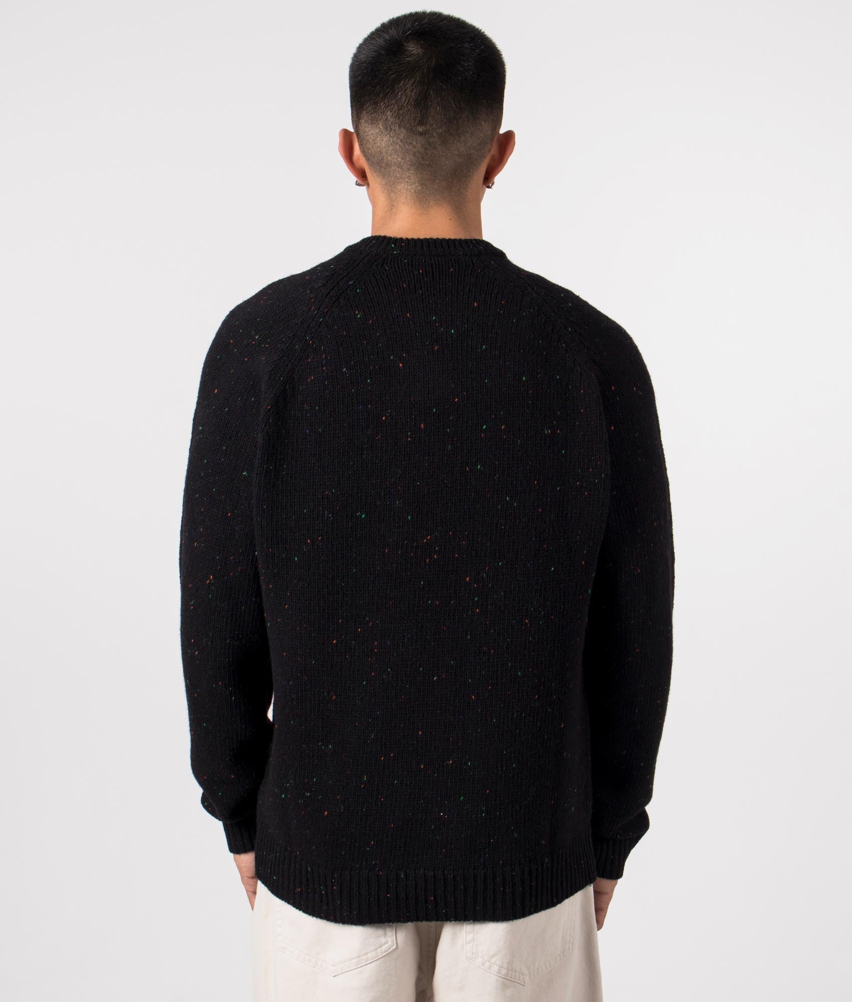 Anglistic Jumper Black Carhartt WIP, shot at EQVVS. Reverse shot. 