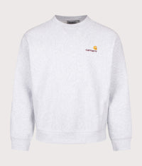 Loose Fit American Script Sweatshirt: 482XX Ash Heather 