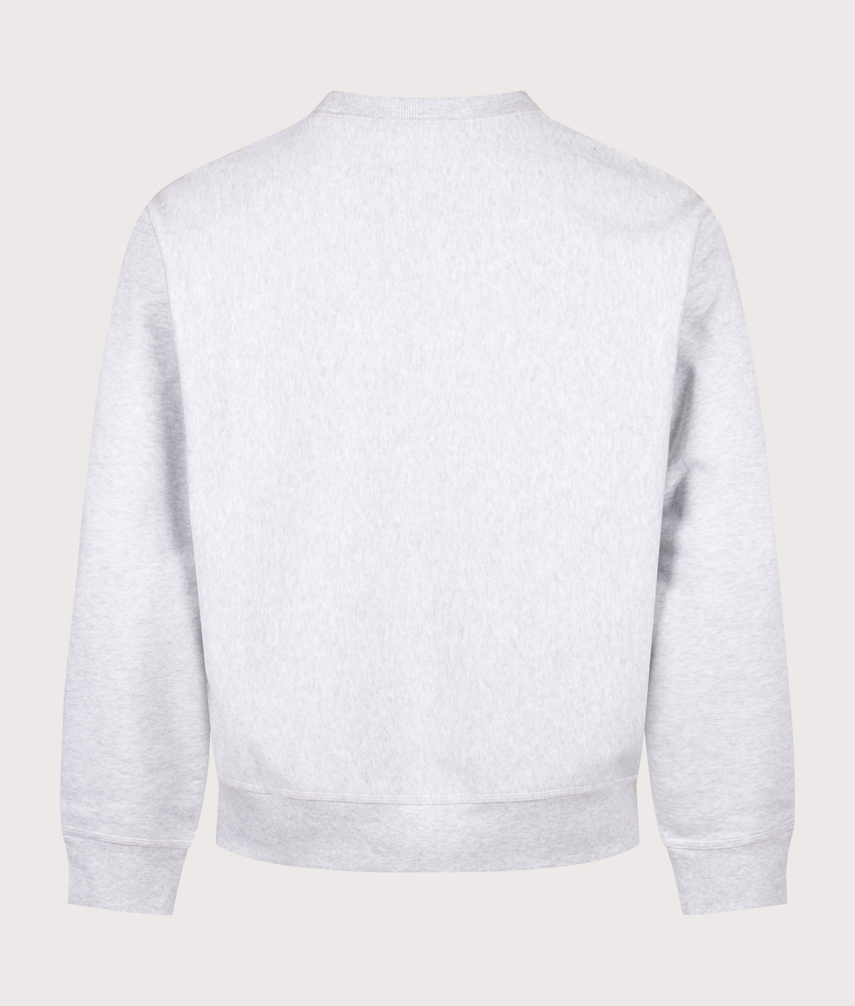 Carhartt WIP Loose Fit American Script Sweatshirt in Ash Heather at EQVVS Menswear. Back shot.