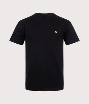 Relaxed-Fit-Chase-T-Shirt-Black/Gold-Carhartt-WIP-EQVVS