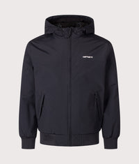 Regular Fit Hooded Sail Jacket: 0D2XX Black/White 