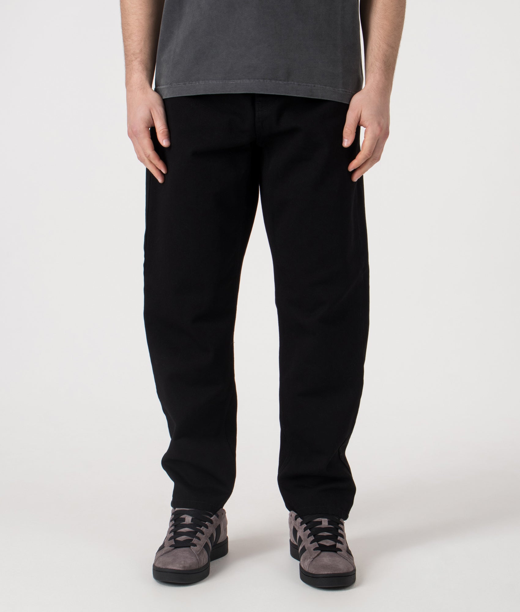 Relaxed Fit Newel Jeans. Shot by EQVVS. Front shot.