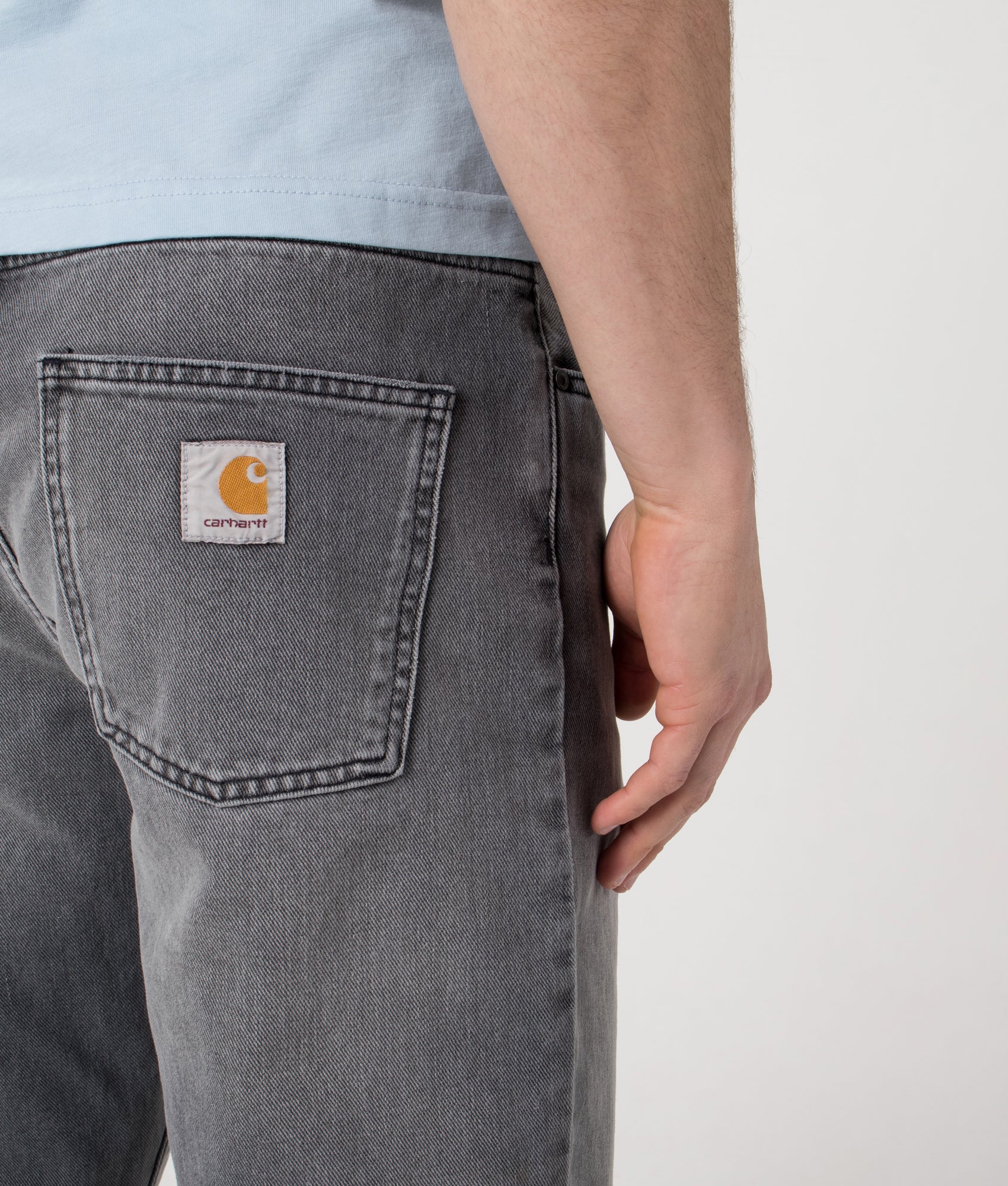 Relaxed Fit Newel Jeans. Shot by EQVVS. Detail shot.