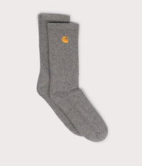 Chase Socks: 00MXX Grey Heather/Gold 