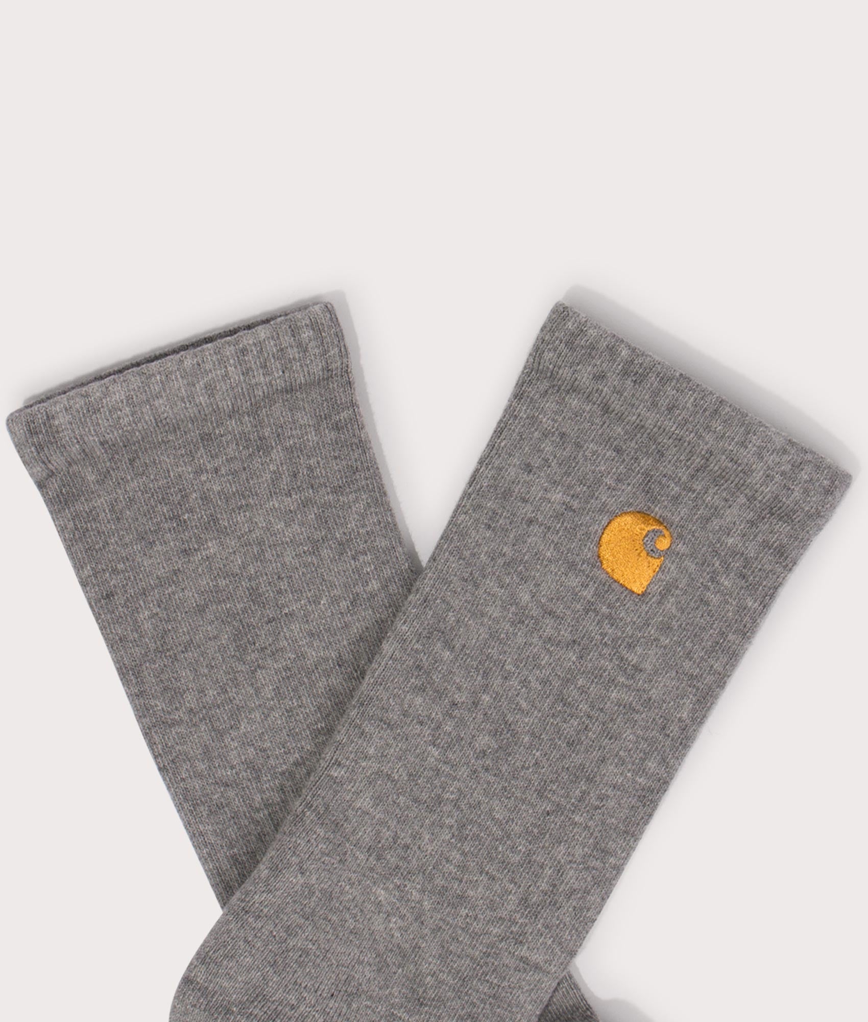 Chase-Socks-Grey-Heather/Gold-Carhartt-WIP-EQVVS