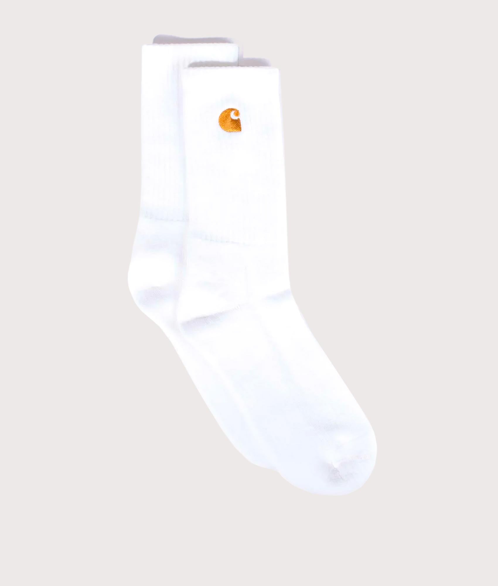 Chase-Socks-White/Gold-Carhartt-WIP-EQVVS