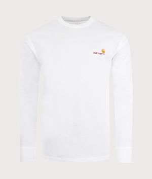 Relaxed-Fit-Long-Sleeve-American-Script-T-Shirt-White-Carhartt-WIP-EQVVS