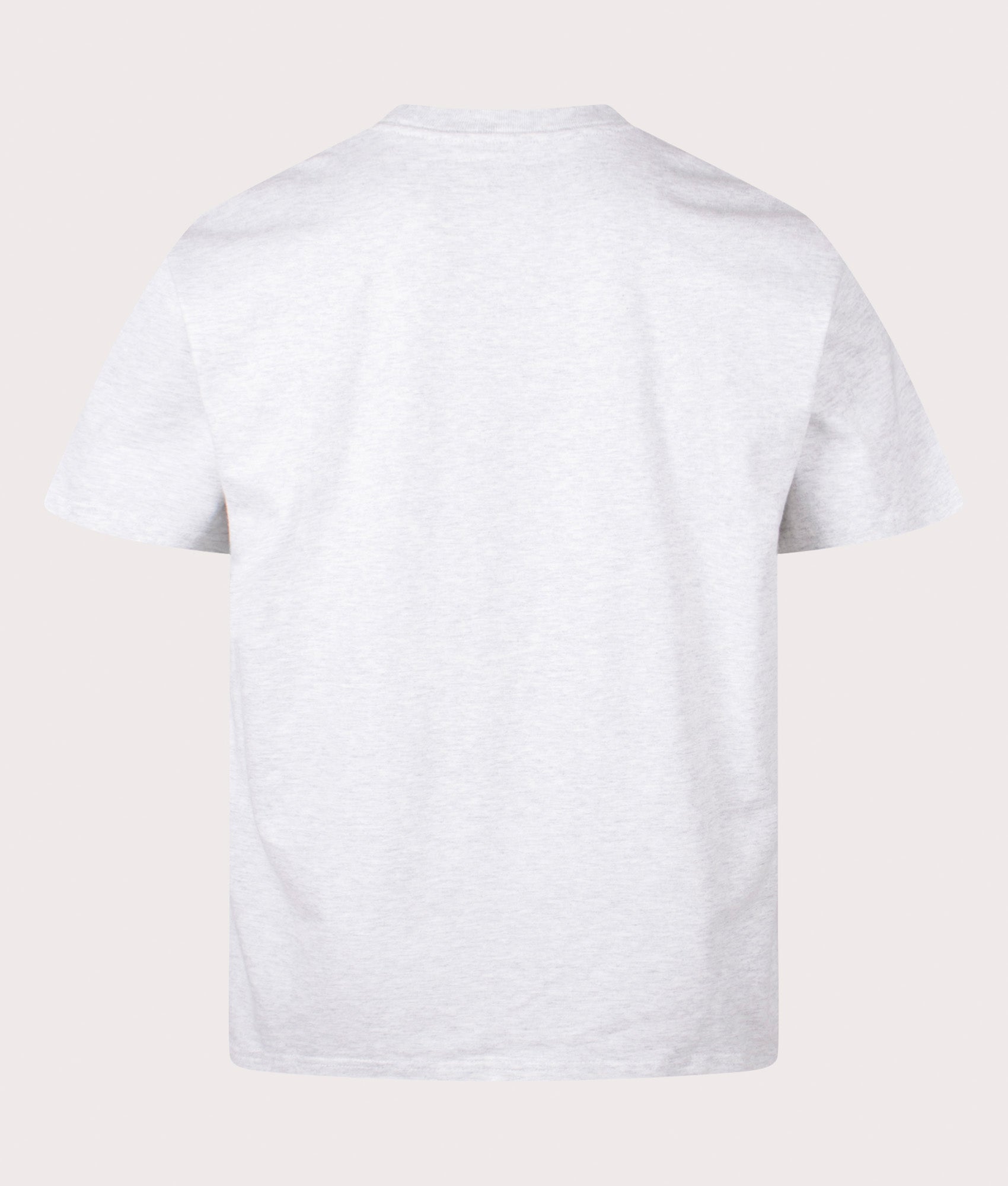 Carhartt WIP Loose Fit Chase T-Shirt in Ash Heather and Gold at EQVVS Menswear. Back shot.