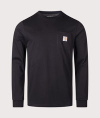 Regular Fit Long Sleeve Pocket T-Shirt: 89XX Black 