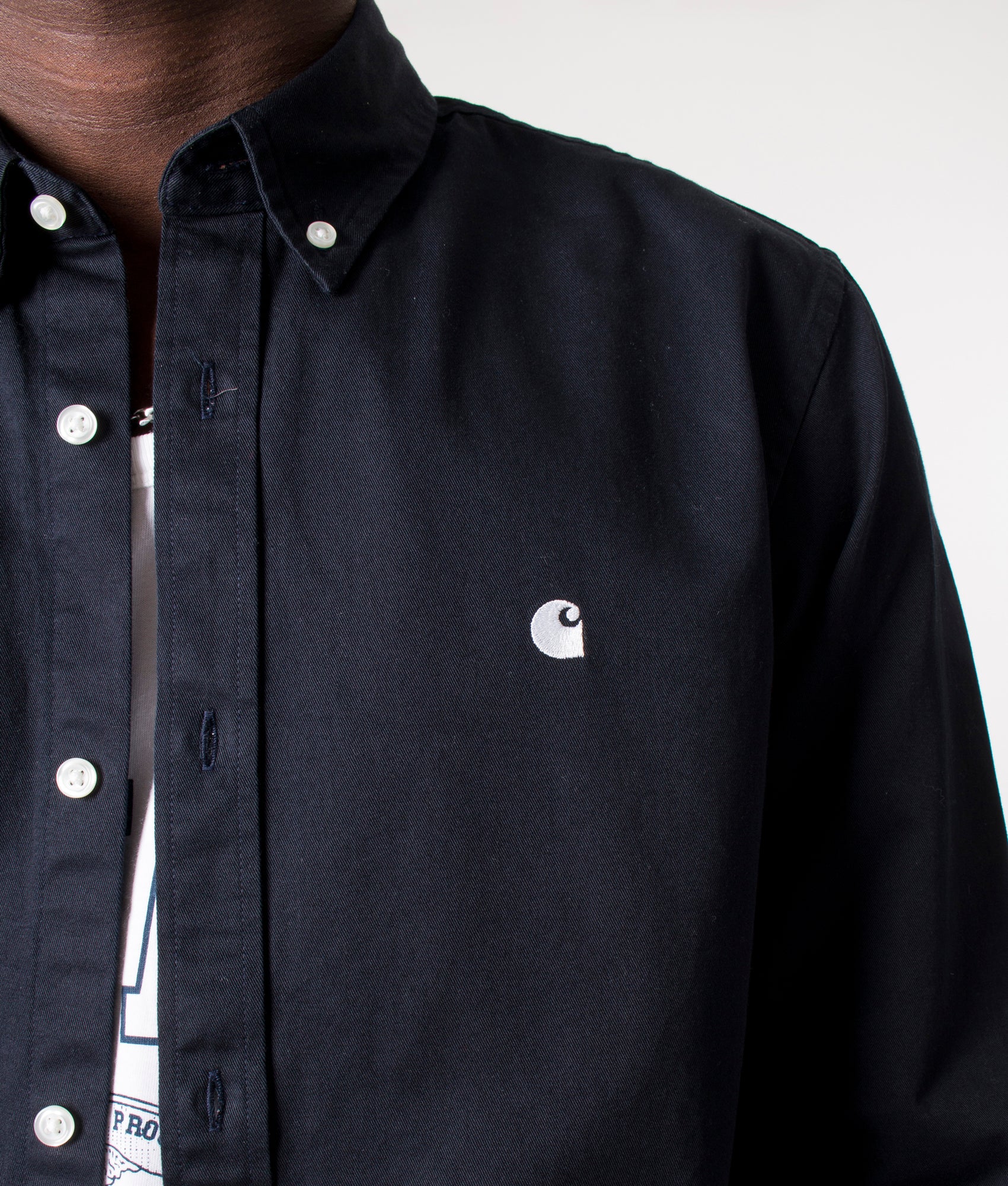 Madison-Shirt-Dark-Navy/White-Carhartt-WIP-EQVVS