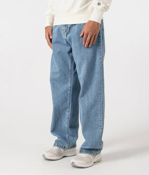 Relaxed Fit Landon Jeans. Shot by EQVVS. Front angled shot.