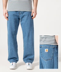 Loose Tapered Fit Landon Jeans: 0160 Blue- Stone Wash 