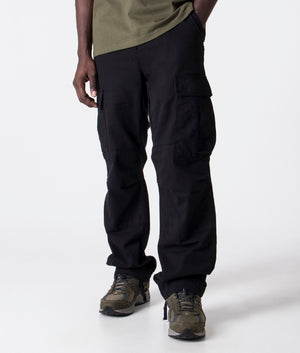 Regular-Cargo-Pants-89GD-Black-Carhartt-WIP-EQVVS-Front-Image