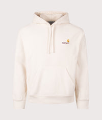 Relaxed Fit American Script Hoodie: 05XX Natural 