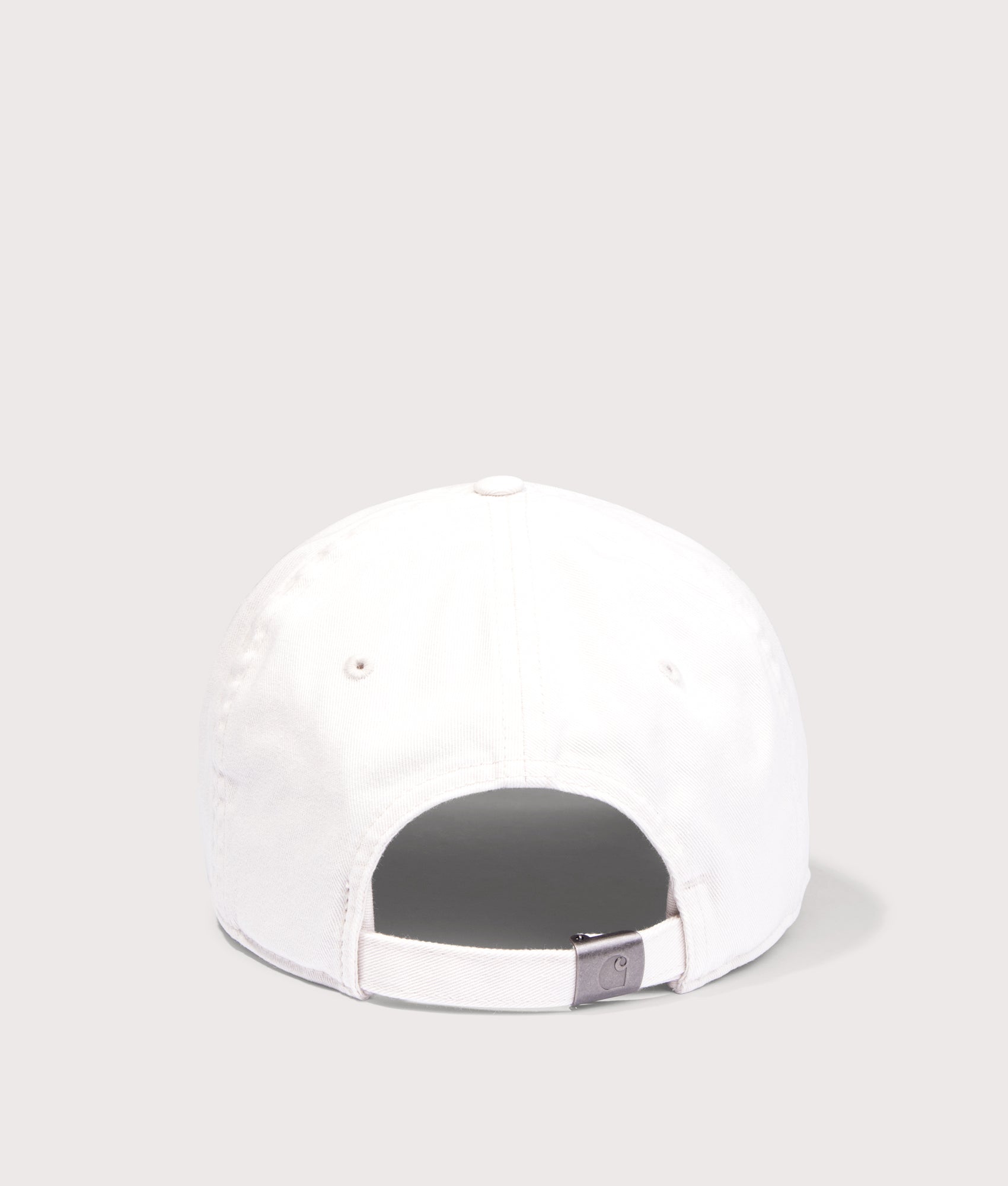 Carhartt WIP Madison Logo Cap in Wax and Black at EQVVS Menswear. Back shot.