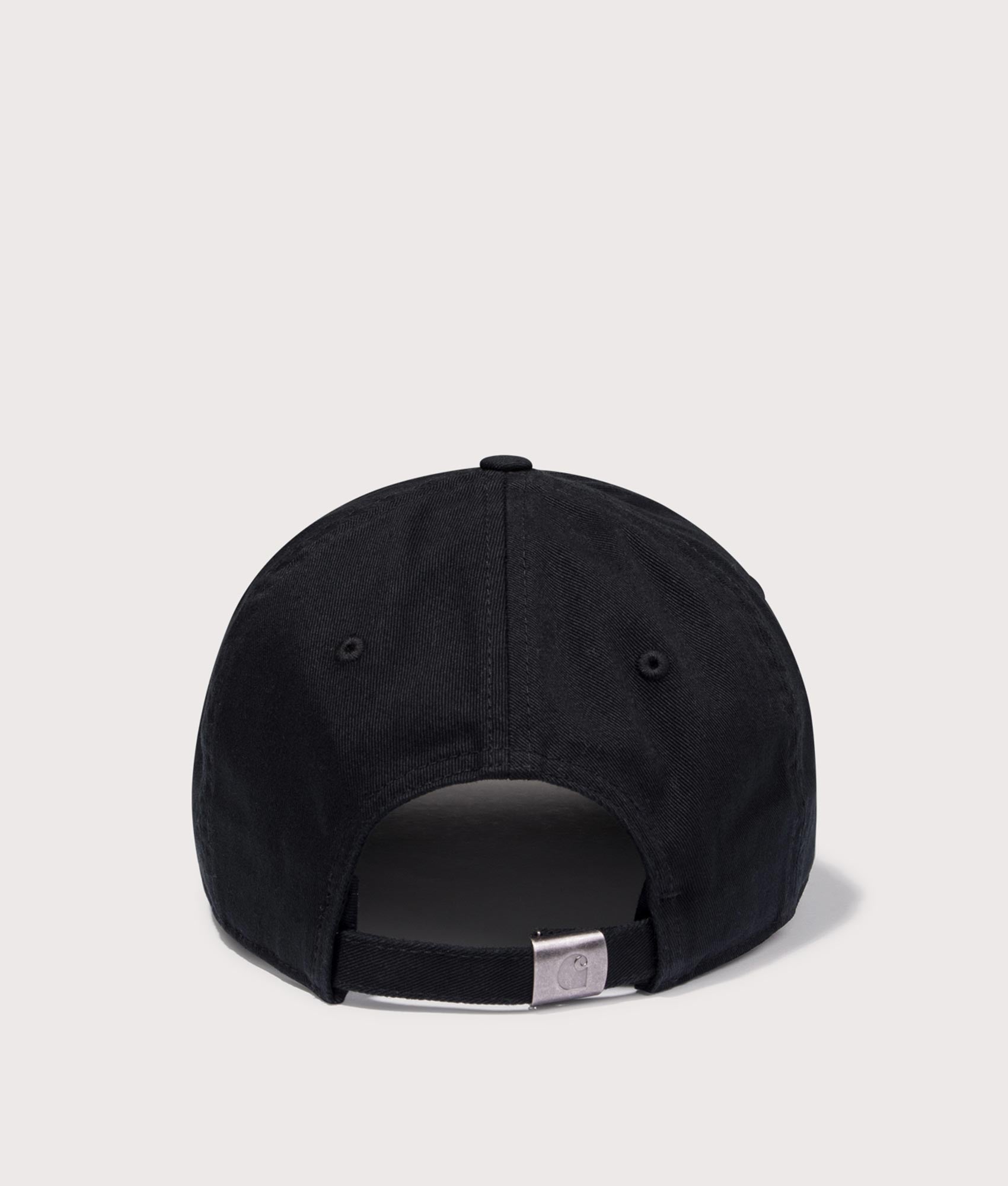 Madison Logo Cap in Black/Wax. 100% Cotton | Carhartt WIP | EQVVS | Back shot 