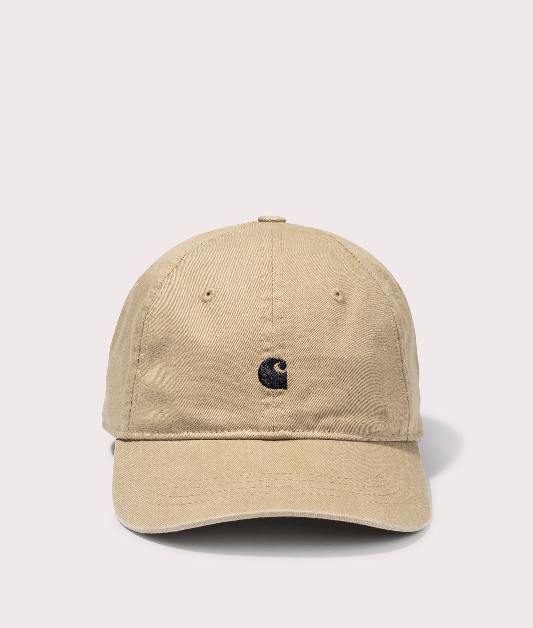 Carhartt WIP Madison Logo Cap at EQVVS Menswear. Front shot.