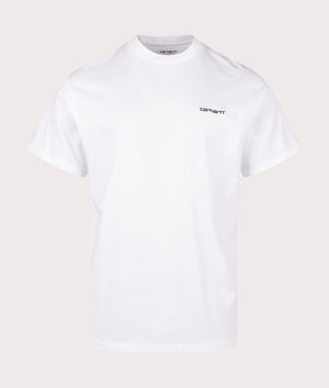 Relaxed-Fit-Script-Embroidery-T-Shirt-White/Black-Carhartt-WIP-EQVVS