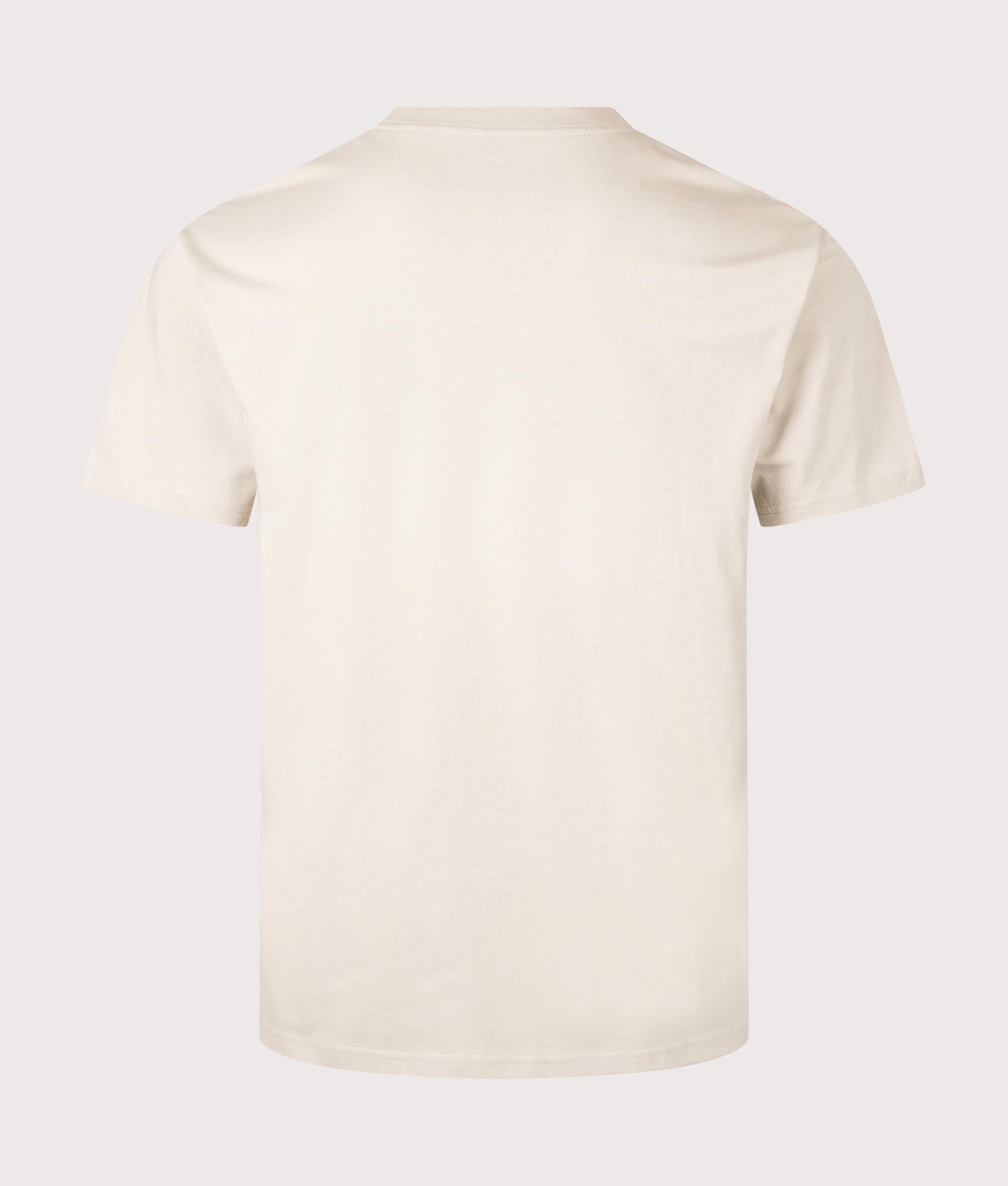 Carhartt WIP Relaxed Script Embroidery T-Shirt in Wall and Black at EQVVS. Back Shot.