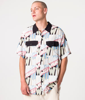 Relaxed-Fit-Shorts-Sleeve-Tamas-Vacances-Shirt-Tamas-Vacances-Print/Pastel-Carhartt-WIP-EQVVS