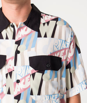 Relaxed-Fit-Shorts-Sleeve-Tamas-Vacances-Shirt-Tamas-Vacances-Print/Pastel-Carhartt-WIP-EQVVS