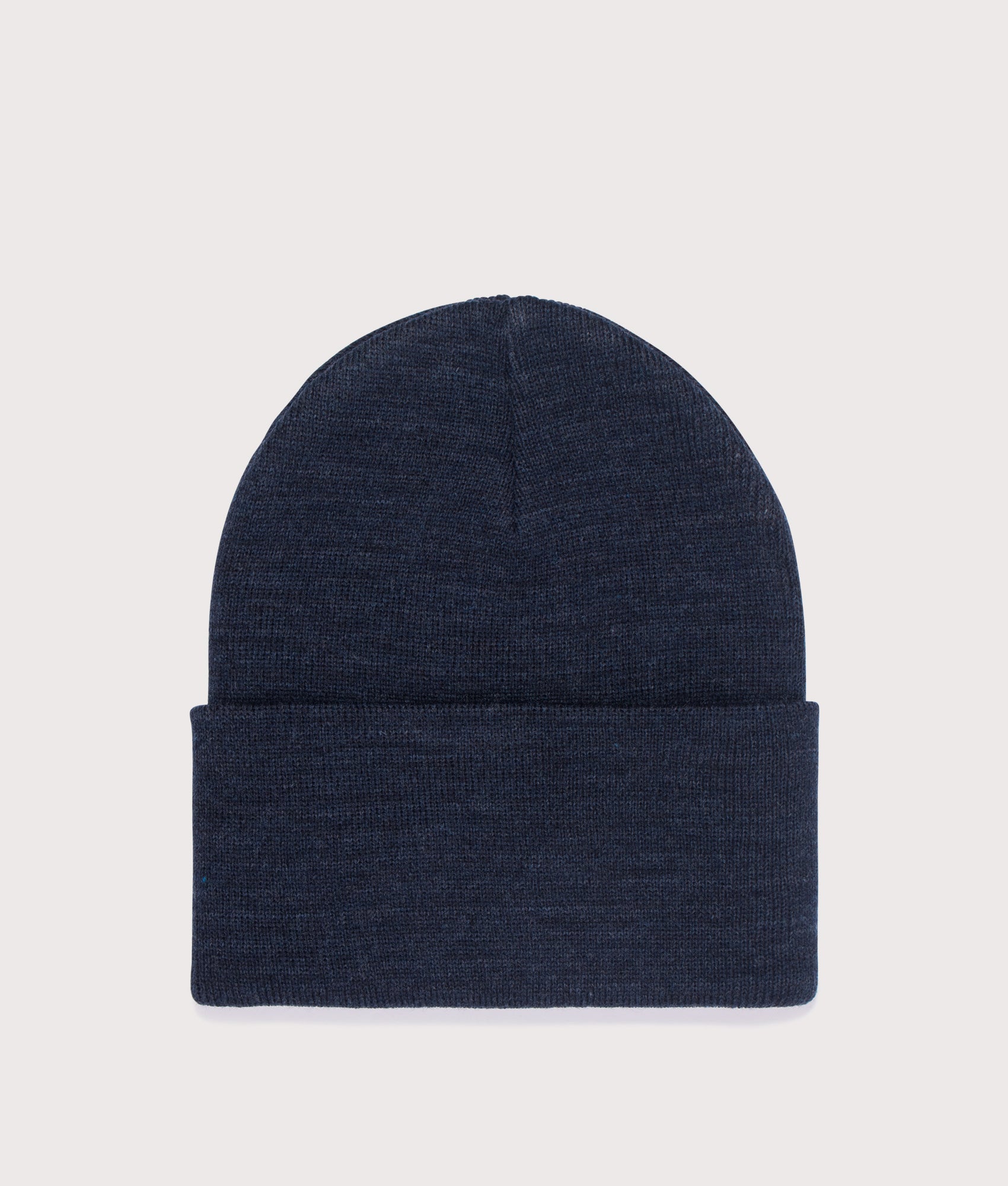 Carhartt WIP Acrylic Watch Hat in Dark Navy Heather at EQVVS Menswear. Back shot.