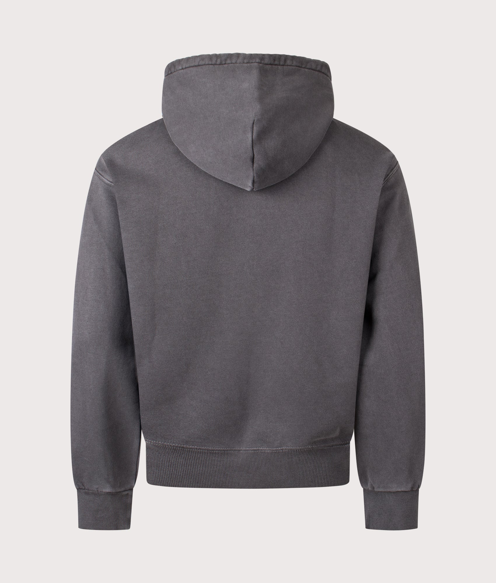 Carhartt WIP Oversized Nelson Hoodie  in Black at EQVVS Menswear. Back shot.