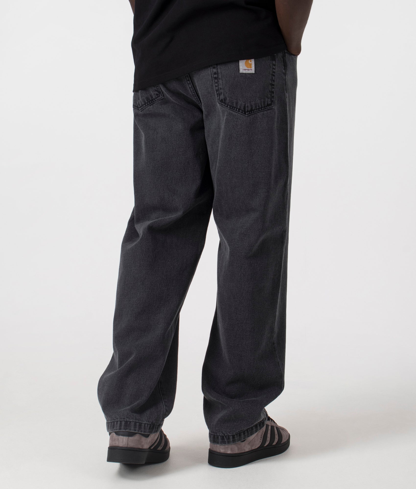 Carhartt WIP Landon Jeans in Black. Shot at EQVVS. Back shot. 