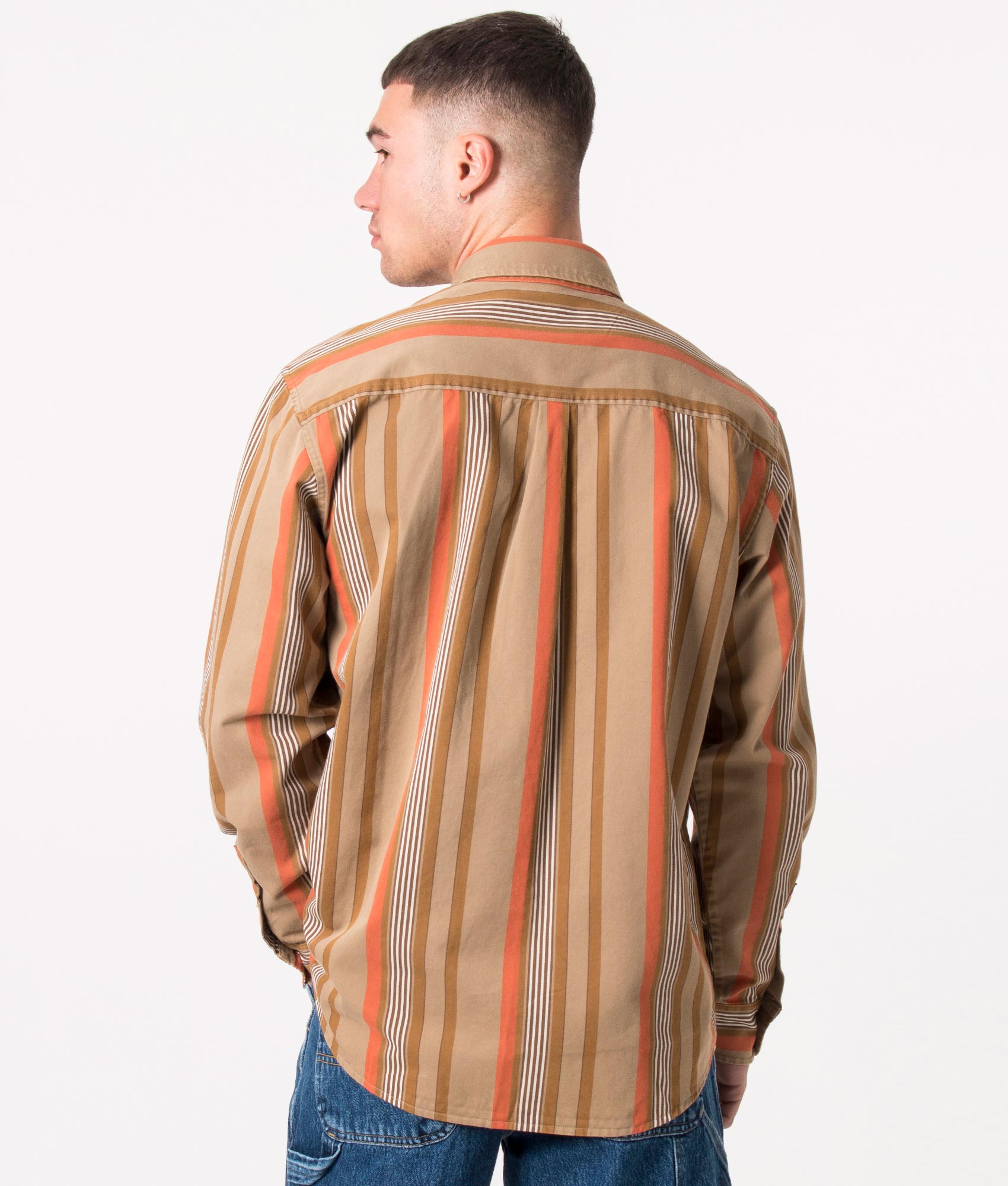 Relaxed-Fit-Dorado-Shirt-Dorado-Stripe/Leather-Carhartt-WIP-EQVVS