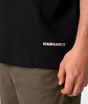 Relaxed-Fit-Link-Script-Black/White-T-Shirt-Carhartt-WIP-EQVVS