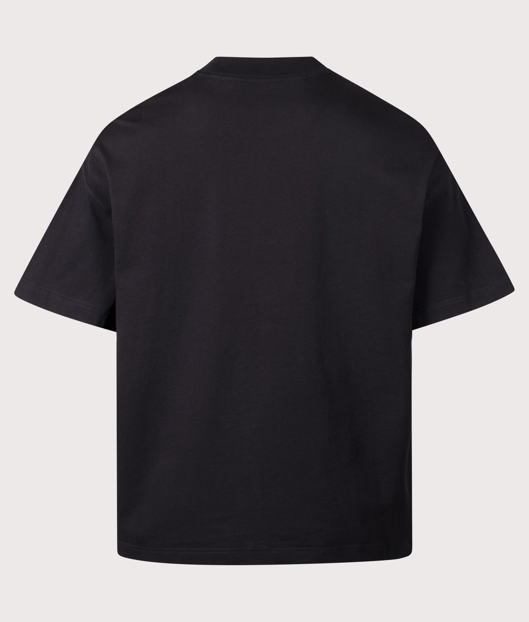 Carhartt WIP Relaxed Fit Link Script T-Shirt in Black and White at EQVVS Menswear. Back shot.