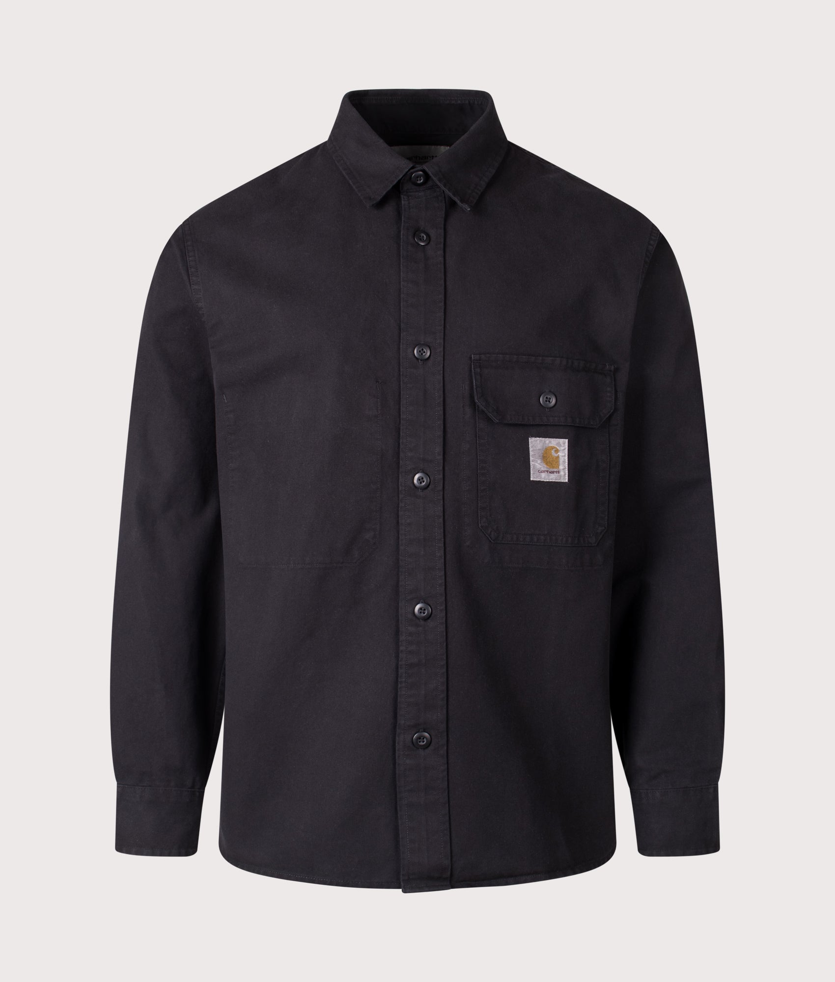 Carhartt WIP, Reno Overshirt, Black, Eqvvs Menswear, front shot angle