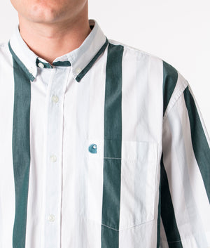 Relaxed-Fit-Short-Sleeve-Elcano-Shirt-Elcano-Stripe/Icarus/Botanic-Carhartt-WIP-EQVVS