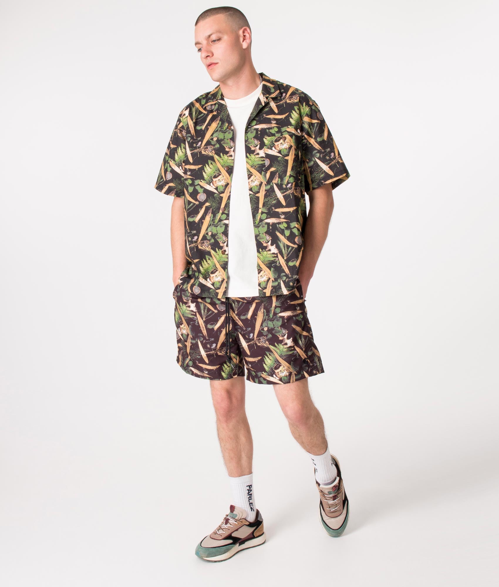 Regular-Fit-Slater-Swim-Shorts-Lumen-Print/Black-Carhartt-WIP-EQVVS