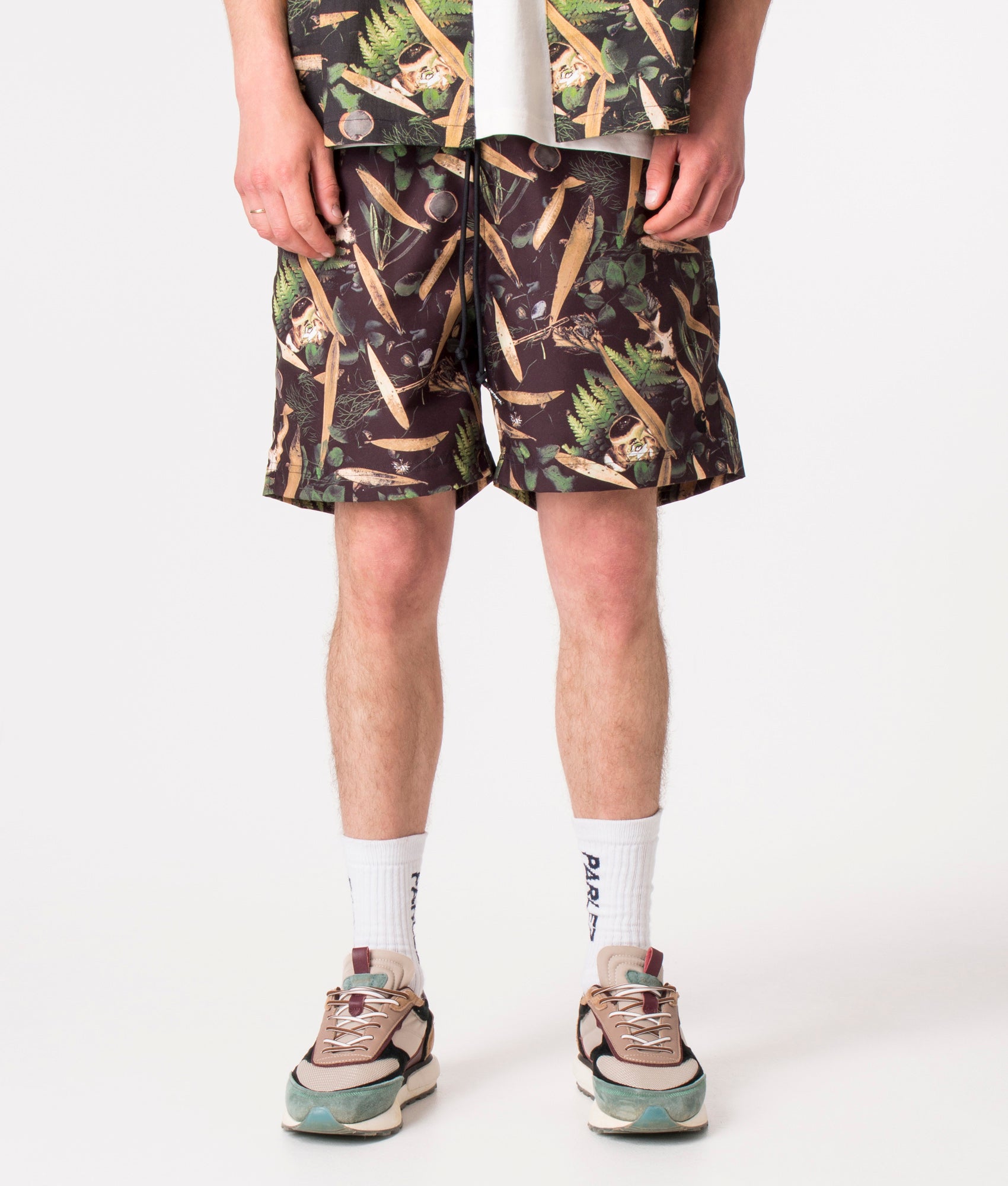 Regular-Fit-Slater-Swim-Shorts-Lumen-Print/Black-Carhartt-WIP-EQVVS