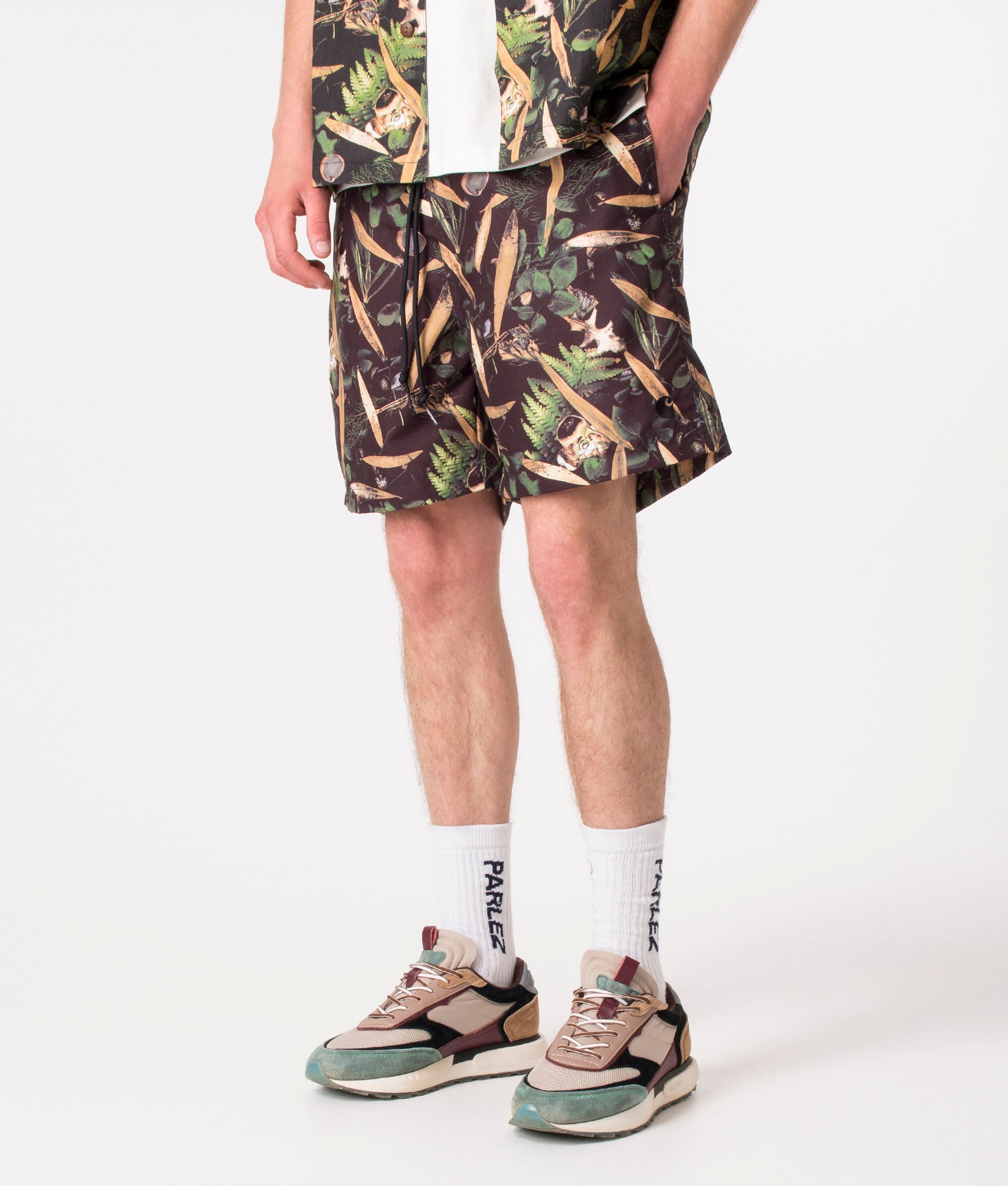 Regular-Fit-Slater-Swim-Shorts-Lumen-Print/Black-Carhartt-WIP-EQVVS