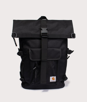 Carhartt WIP Philis Backpack in 89xx black front shot at EQVVS