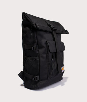 Carhartt WIP Philis Backpack in 89xx black side shot at EQVVS