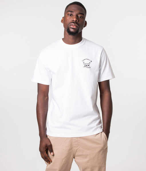 Tシャツ・カットソー CARHARTT WIP Men T-shirt White I033828 2QSXX Carhartt WIP Pocket Heart T-Shirt in Off White | SVD