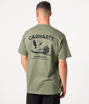 Relaxed-Fit-Swamp-Tours-T-Shirt-Dollar-Green-Carhartt-WIP-EQVVS