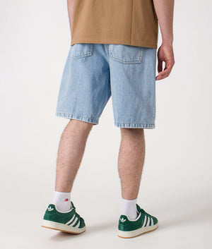 Relaxed Fit Brandon Shorts. Shot by EQVVS. Back model shot.