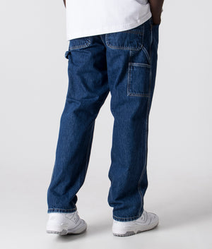 Relaxed-Fit-Single-Knee-Pants-0106 -Blue-Carhartt-WIP-EQVVS-Back-Image
