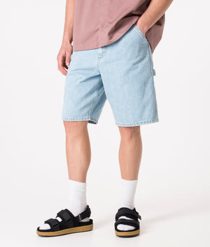 Relaxed-Fit-Single-Knee-Shorts-Blue-Carhartt-WIP-EQVVS