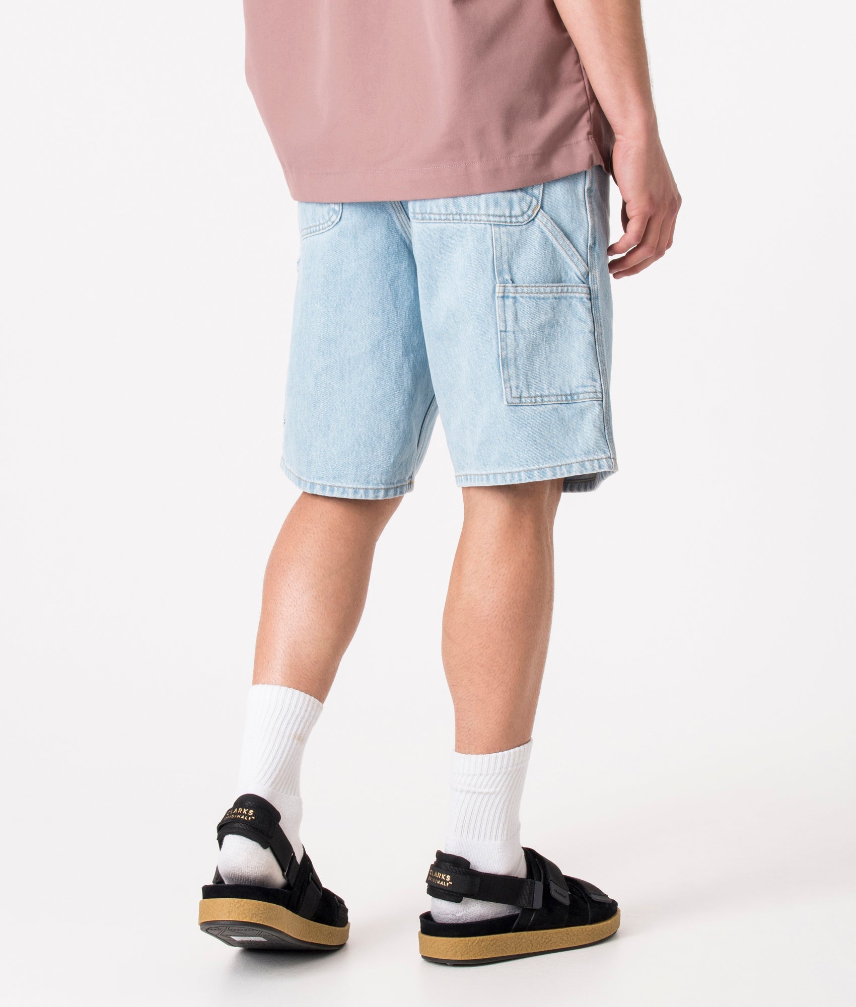Relaxed-Fit-Single-Knee-Shorts-Blue-Carhartt-WIP-EQVVS