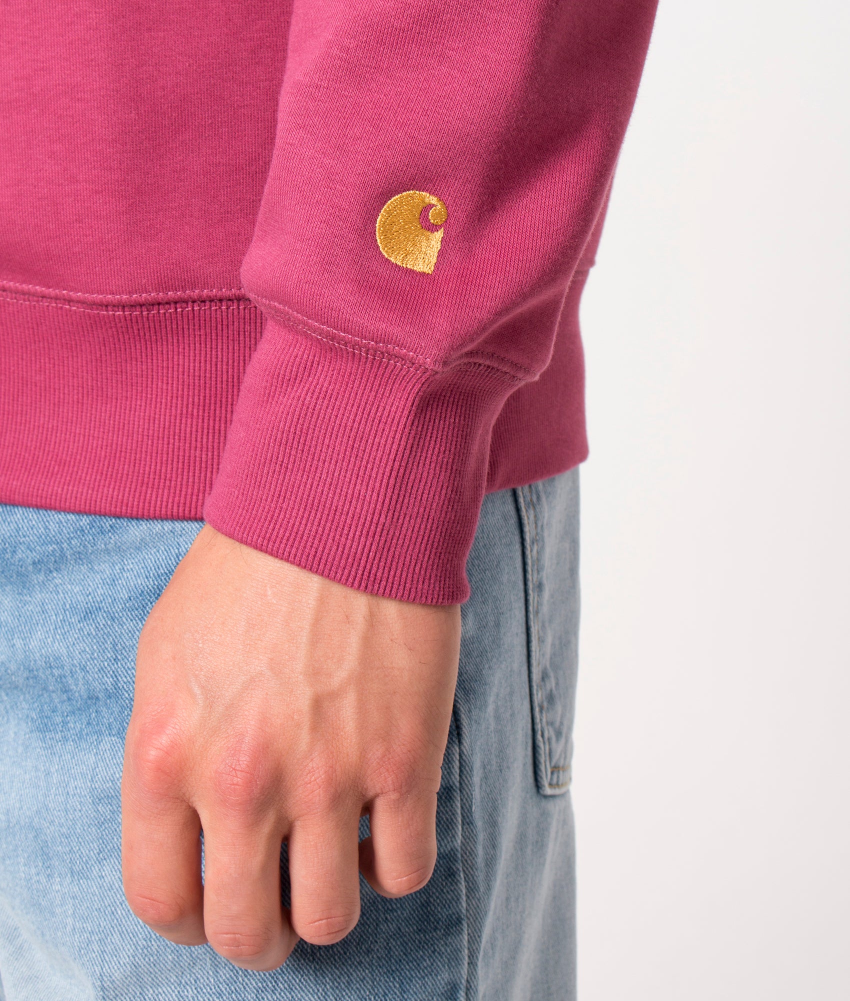Chase-Sweatshirt-Punch/Gold-Carhartt-WIP-EQVVS