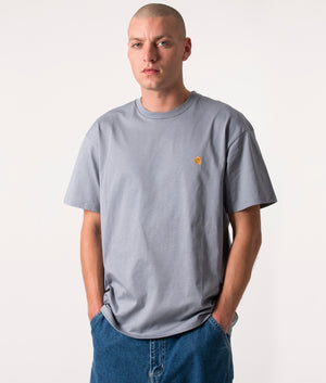 Relaxed-Fit-Chase-T-Shirt-Mirror/Gold-Carhartt-WIP-EQVVS
