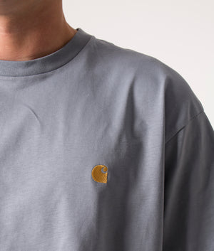 Relaxed-Fit-Chase-T-Shirt-Mirror/Gold-Carhartt-WIP-EQVVS