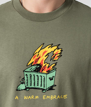 Relaxed-Fit-Warm-Embrace-T-Shirt Dollar-Green-Carhartt-WIP-EQVVS-Detail-Image