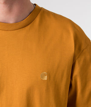 Relaxed-Fit-Chase-T-Shirt-Buckthorn/Gold-Carhartt-WIP-EQVVS