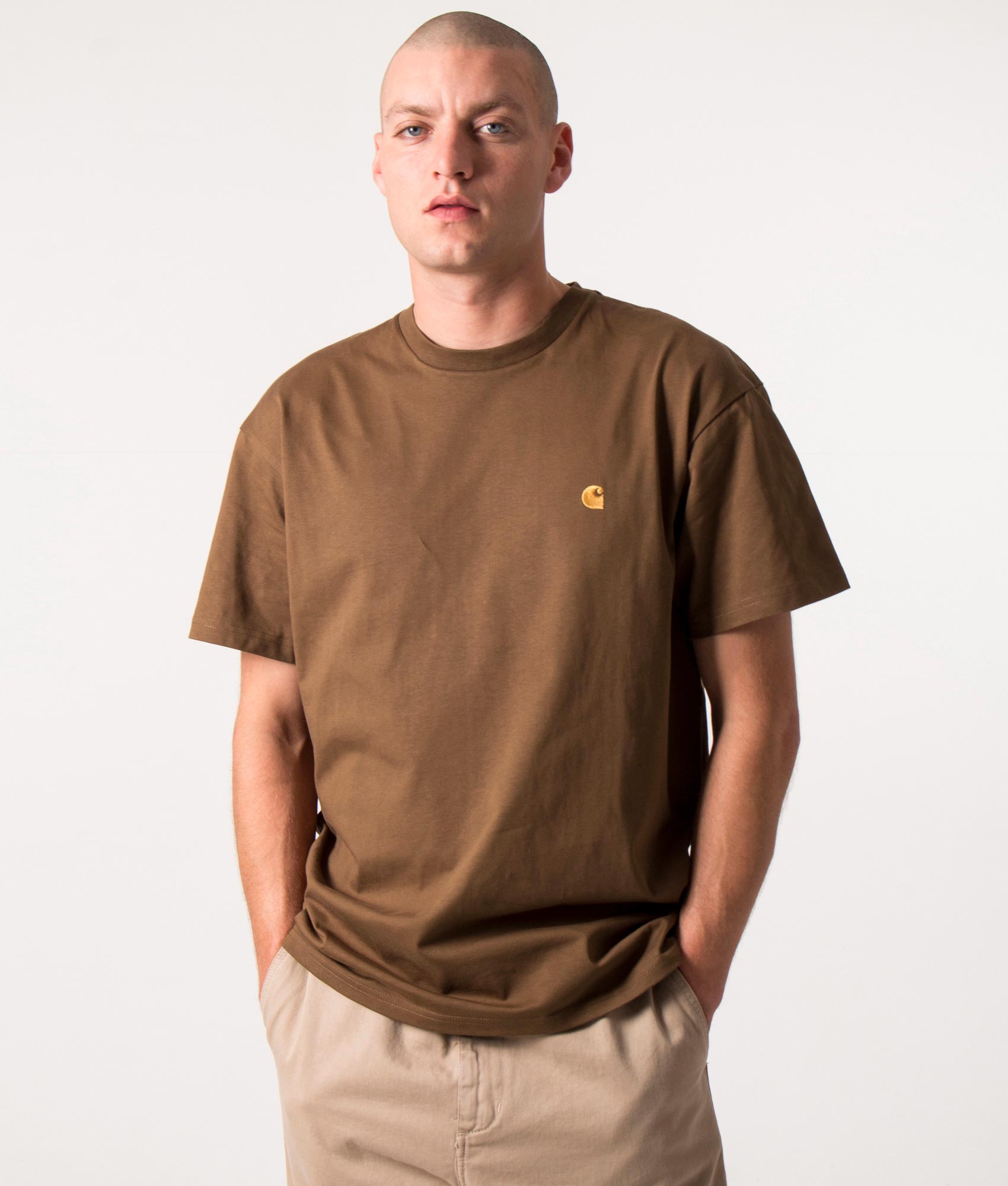 Relaxed-Fit-Chase-T-Shirt-Tamarind/Gold-Carhartt-WIP-EQVVS